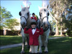 Ebony & John With Two Of Our Beautiful Horses