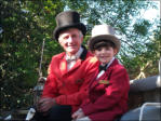 John & Ebony Aboard Our Cinderella Carriage