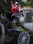 John & Ebony Aboard Our Cinderella Carriage
